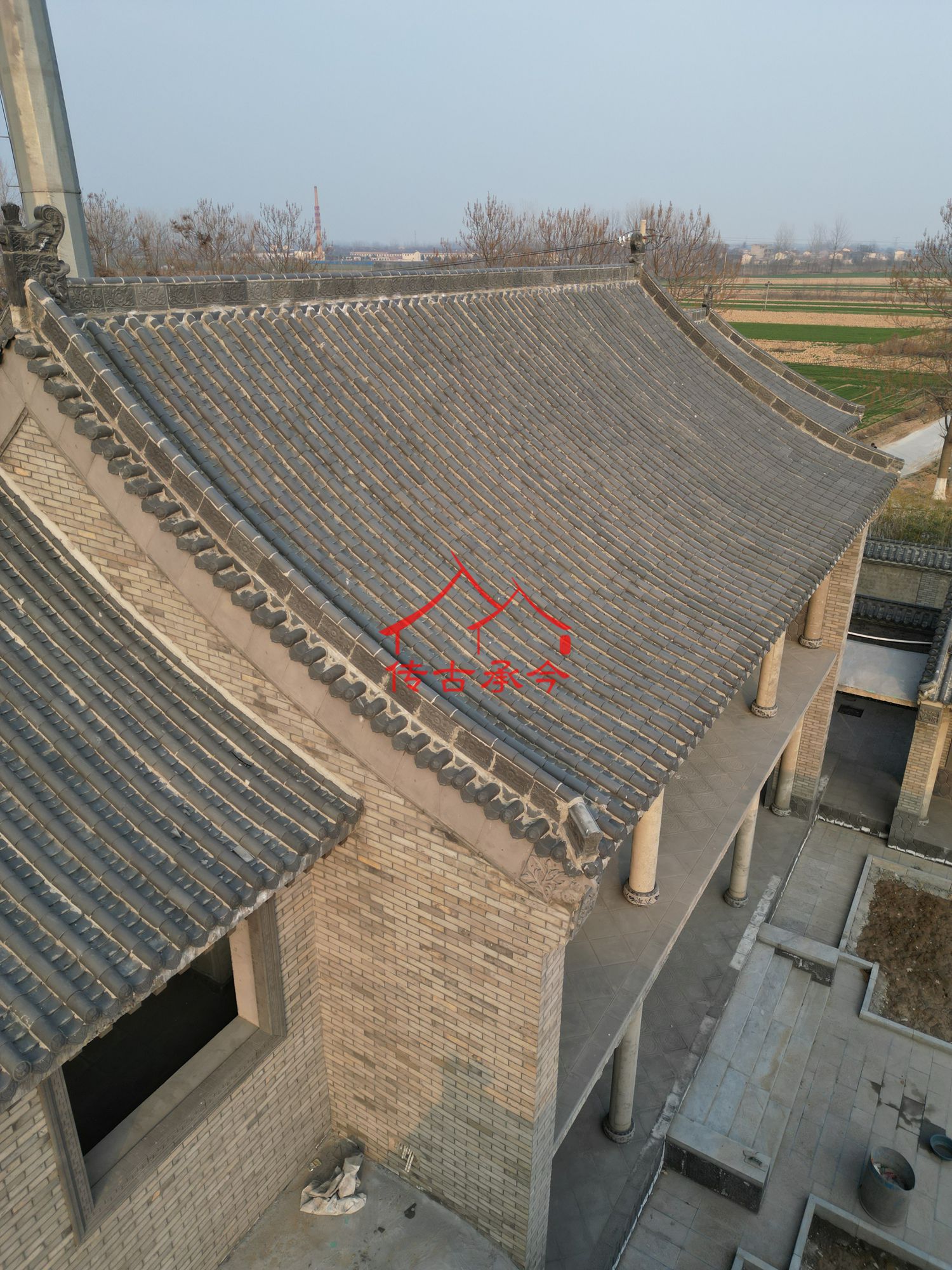 灰瓦中式合院、農(nóng)村多庭院合院設(shè)計、