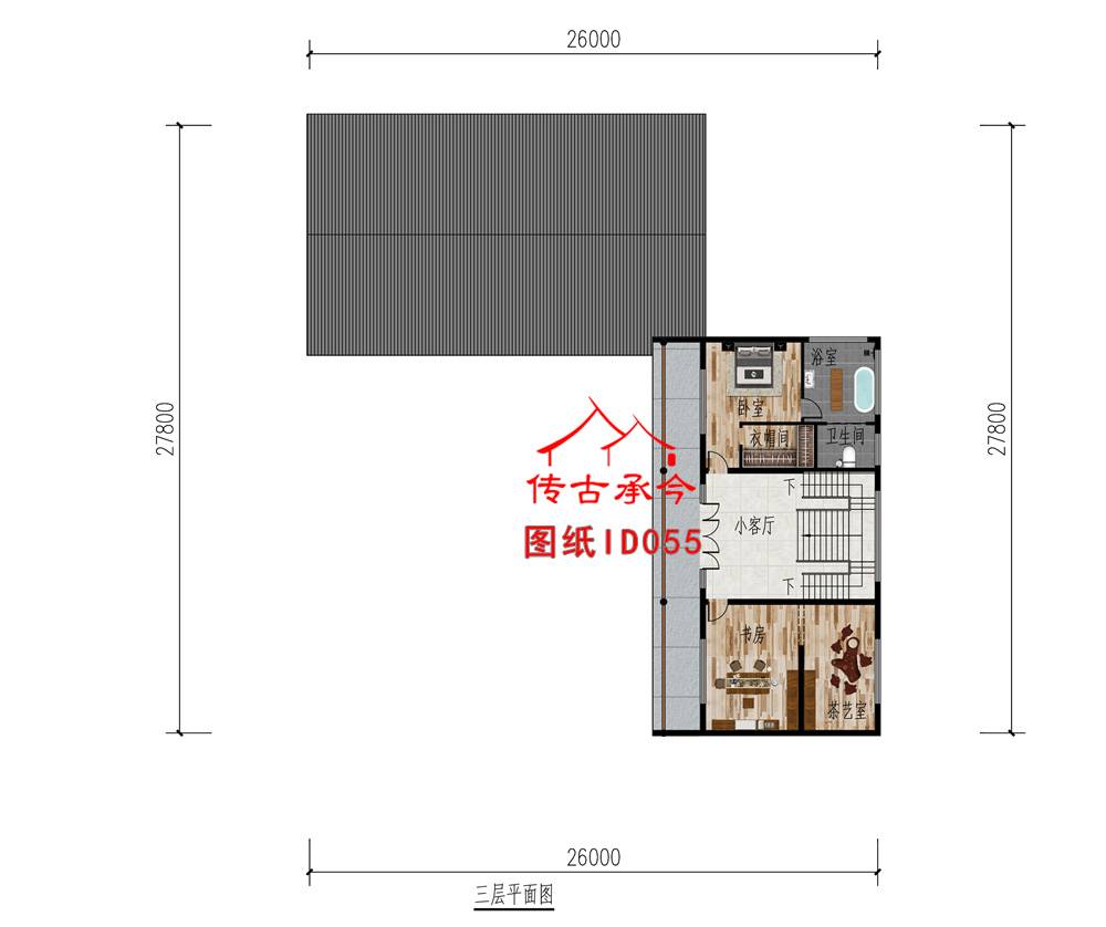 小四合院設(shè)計圖及效果圖
