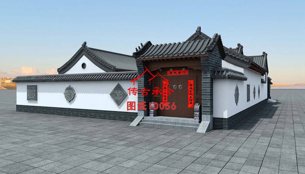 農(nóng)村自建房設(shè)計(jì)圖平房四合院
