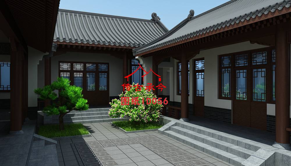 農(nóng)村自建四合院房設(shè)計(jì)圖
