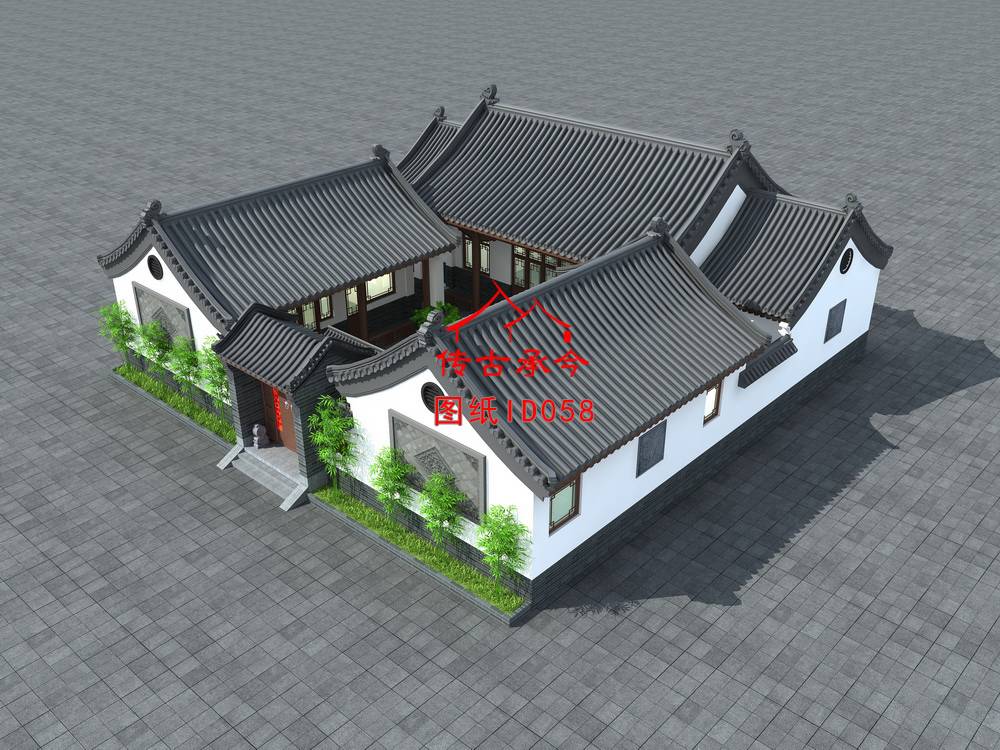 四合院設(shè)計(jì)圖及效果