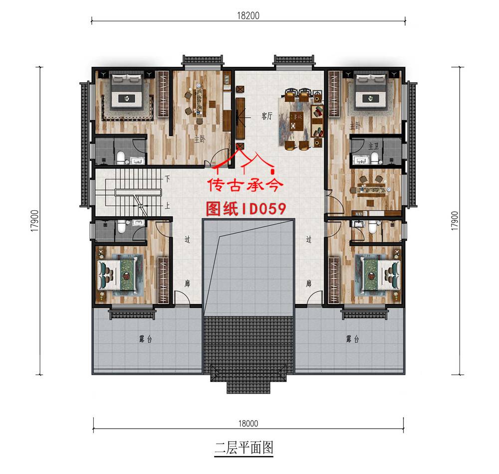 500平米四合院設(shè)計圖 