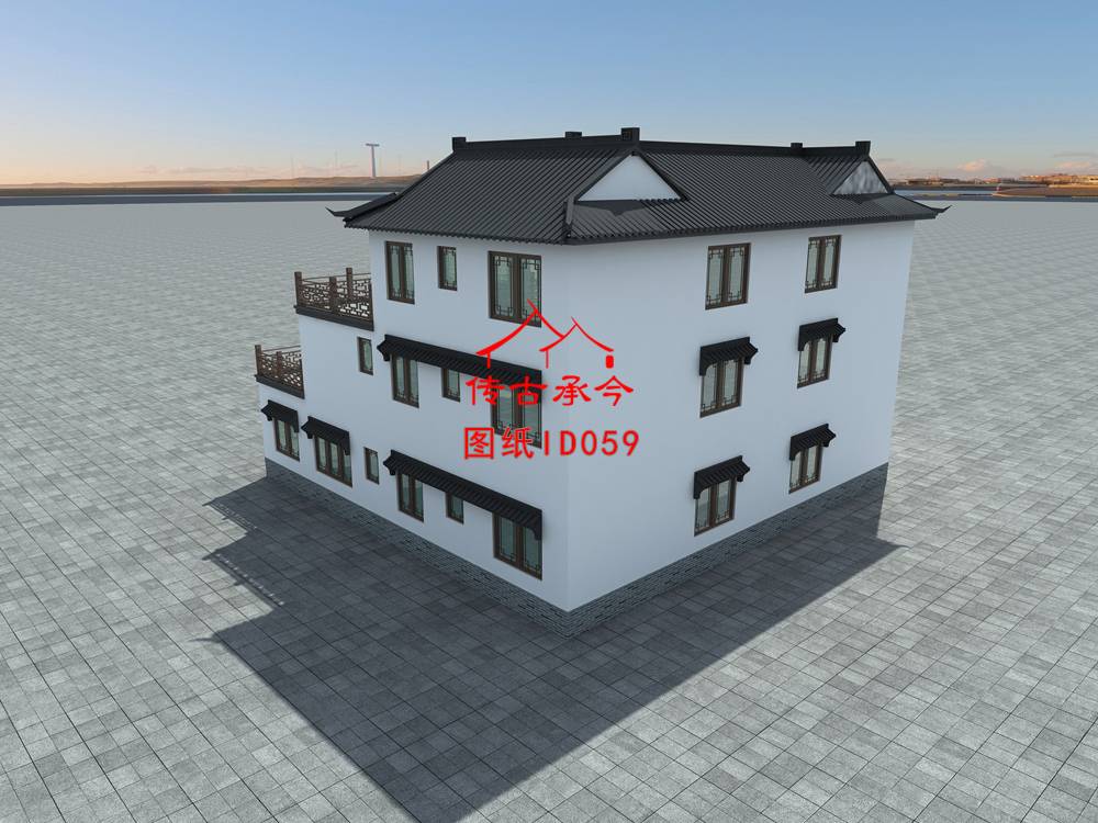 農(nóng)村四合院房設(shè)計圖 