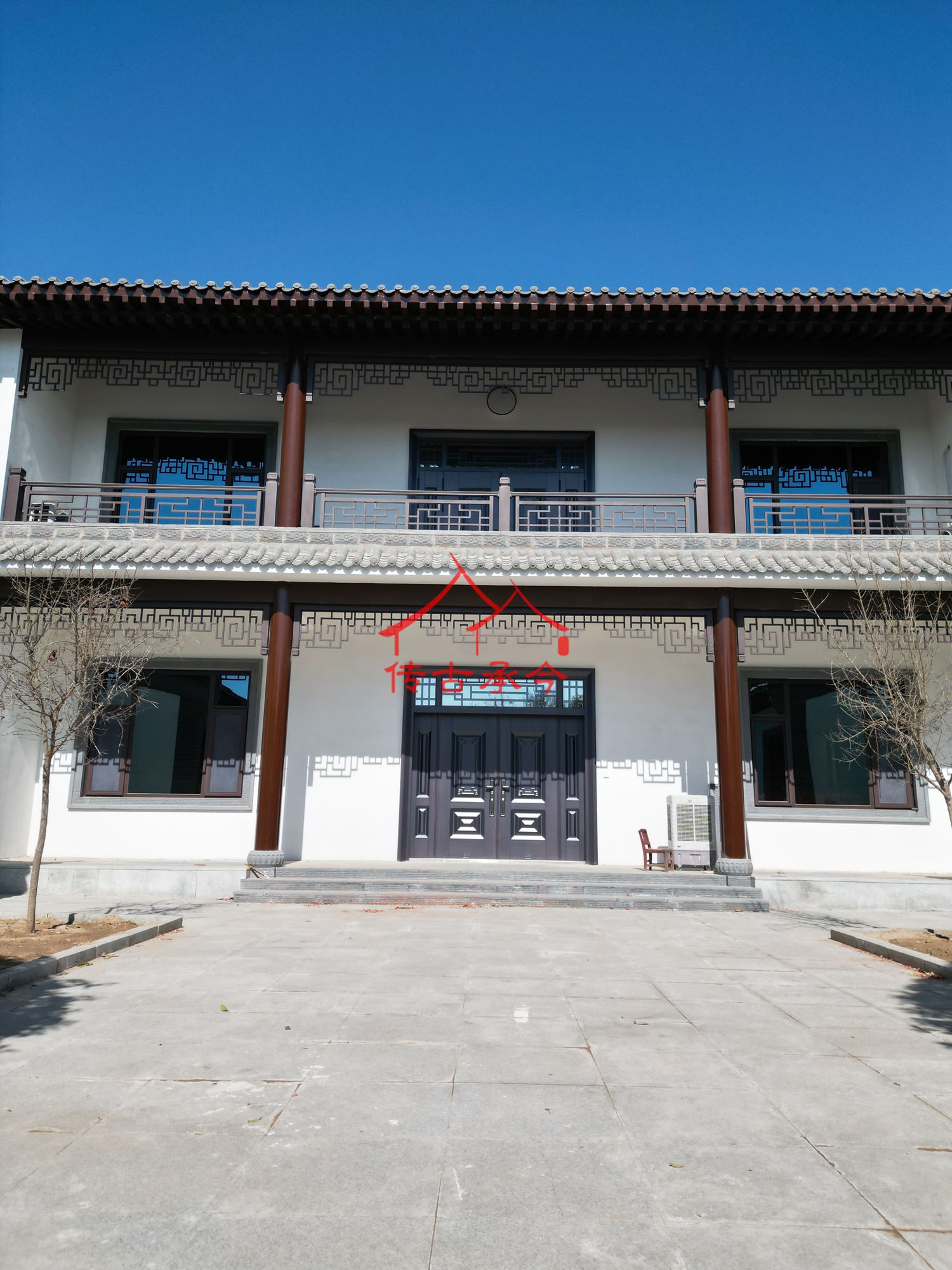 傳統(tǒng)中式建筑外立面中式宅院正門(mén)實(shí)景