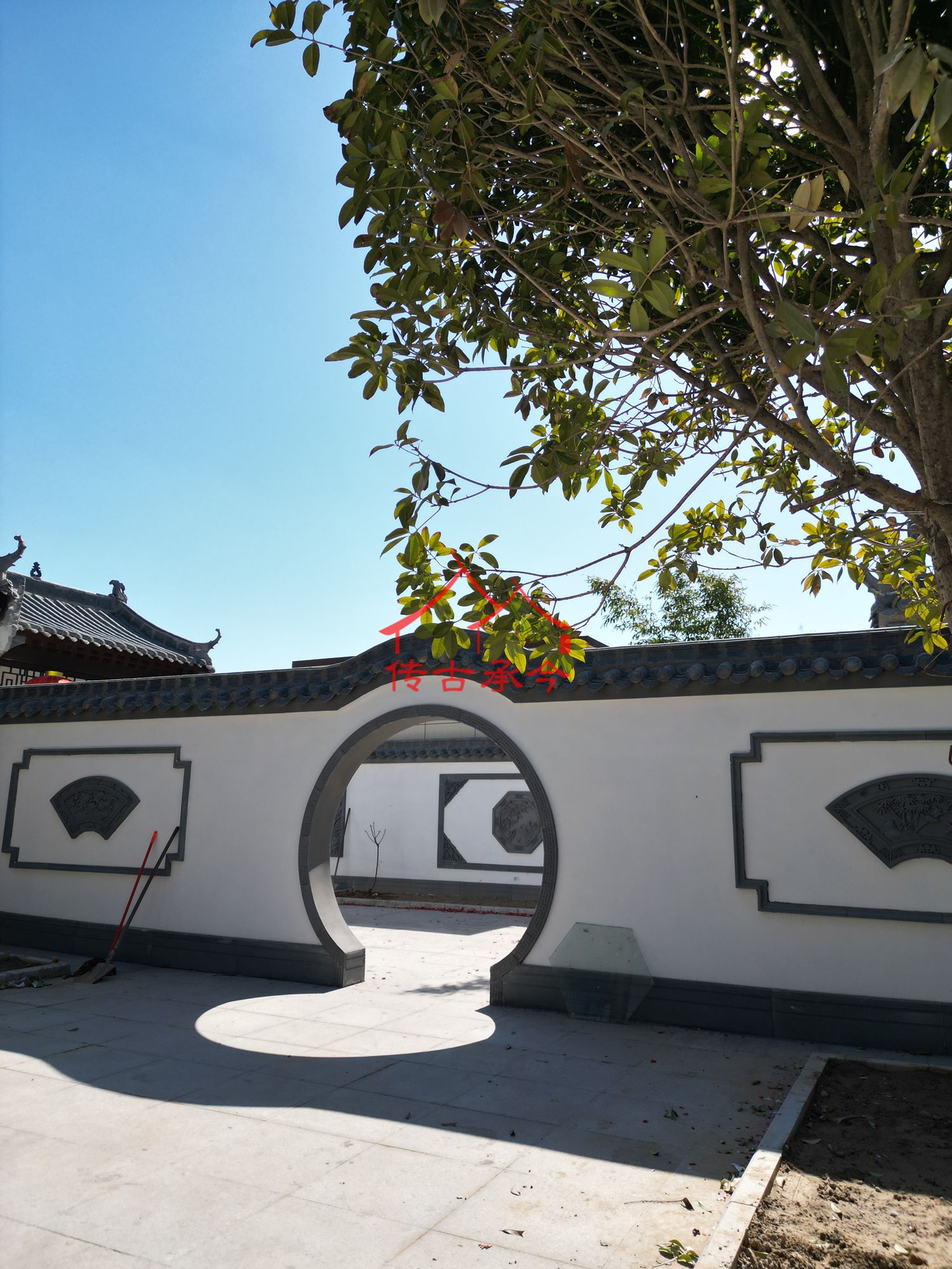 中式月洞門(mén)、庭院月洞門(mén)中式框景門(mén)洞、傳統(tǒng)宅院月洞門(mén)