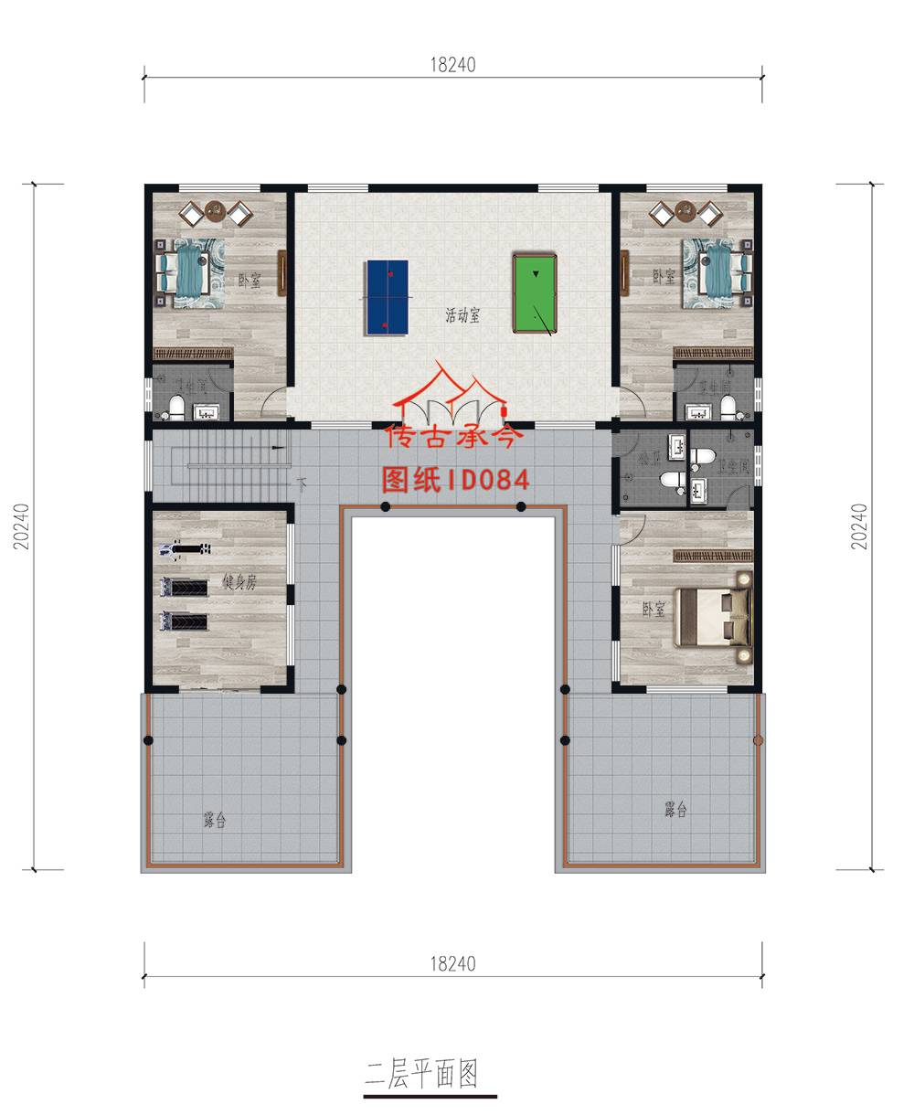 15萬農(nóng)村小型三合院
