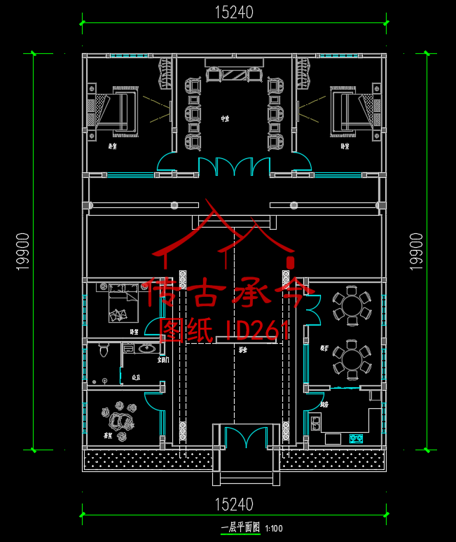 平面圖四合院三合院