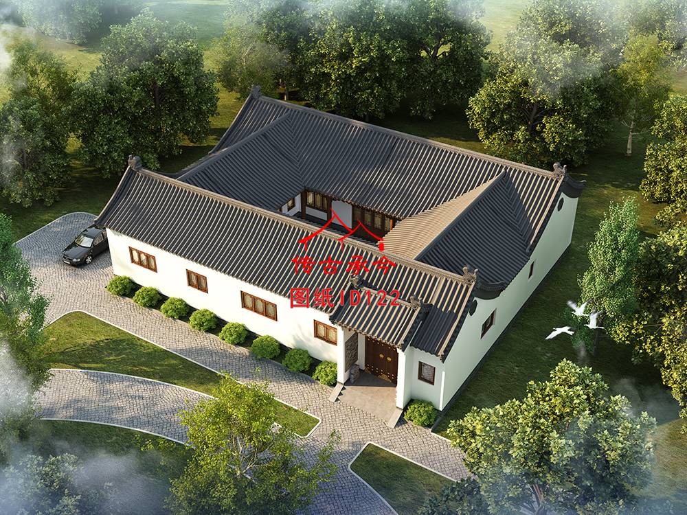 四水歸堂鳥瞰圖