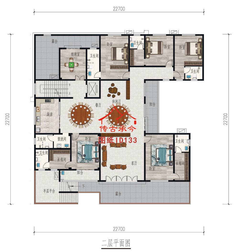 現(xiàn)代別墅平面圖