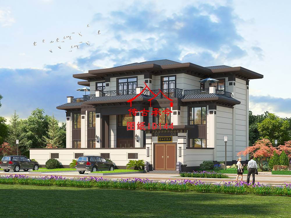 新中式別墅效果圖
