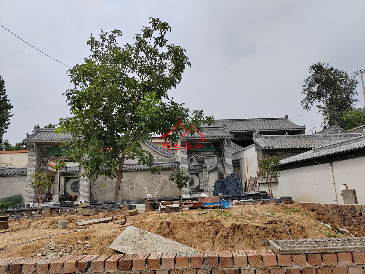 傳統(tǒng)四合院 主體施工 院落實景