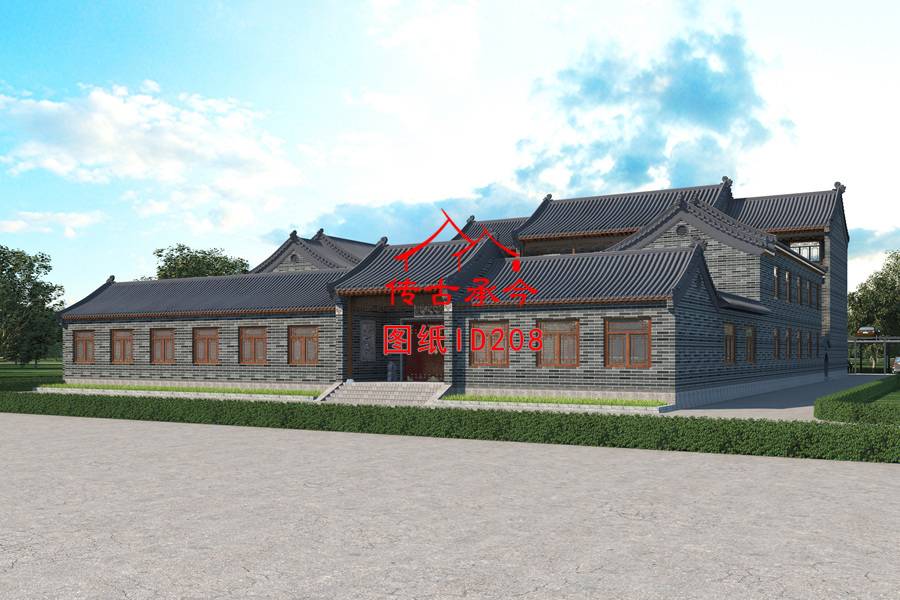 北京四合院圖紙設計大全圖片
