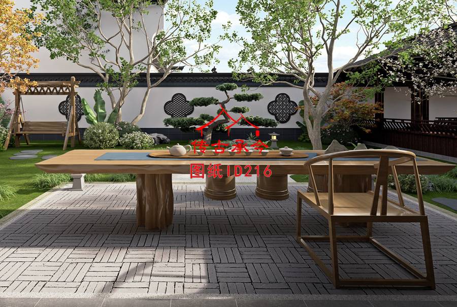 室外景觀茶室效果設(shè)計(jì)