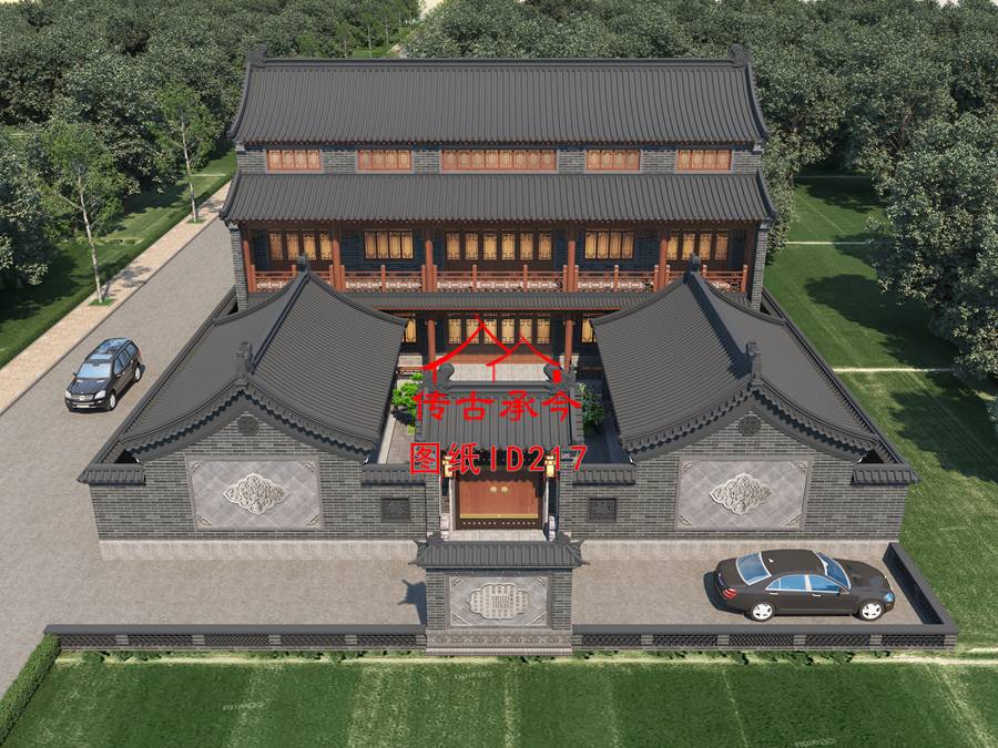 五開(kāi)間青磚三合院