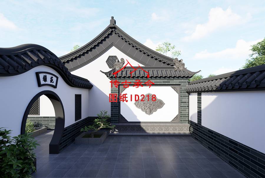 影壁墻效果圖設(shè)計