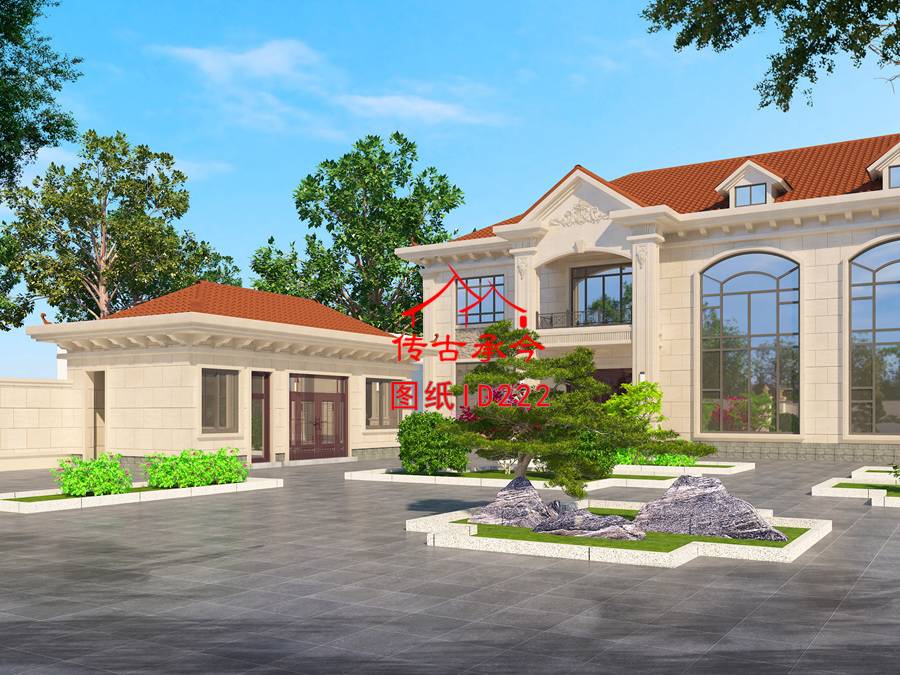 農村小型自建房別墅效果圖
