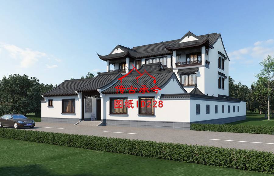 蘇式院子外觀(guān)效果圖