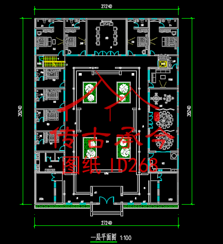 一進(jìn)二層新中式平面布置圖