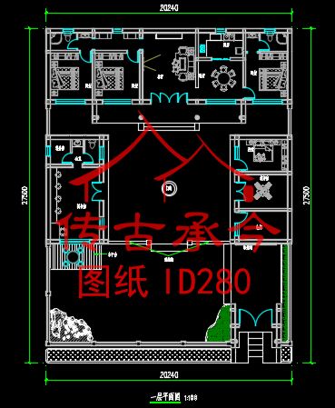 四合院設(shè)計平面圖 