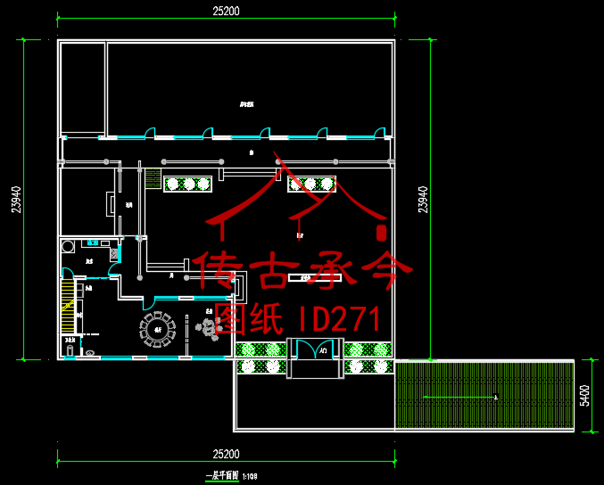 中式四合院設(shè)計平面圖