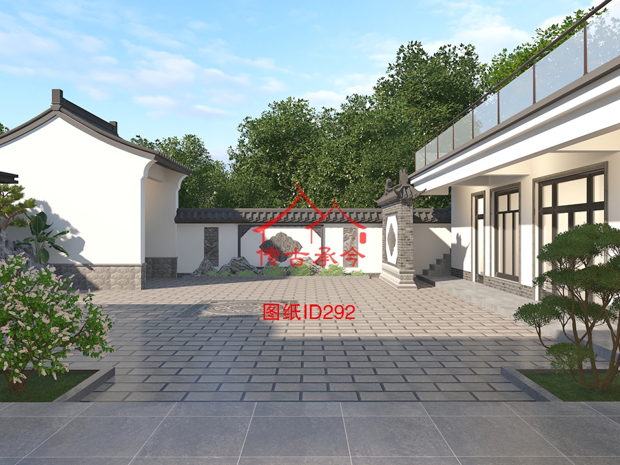 四合院地磚設(shè)計(jì)效果圖
