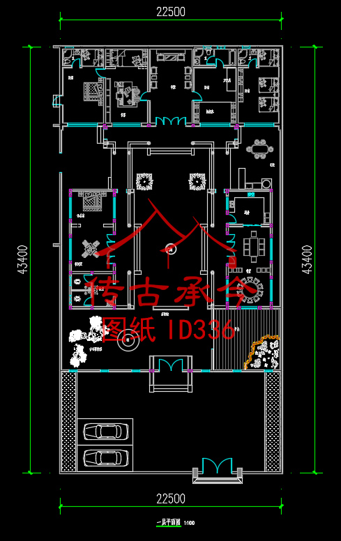 三合院建筑施工圖紙
