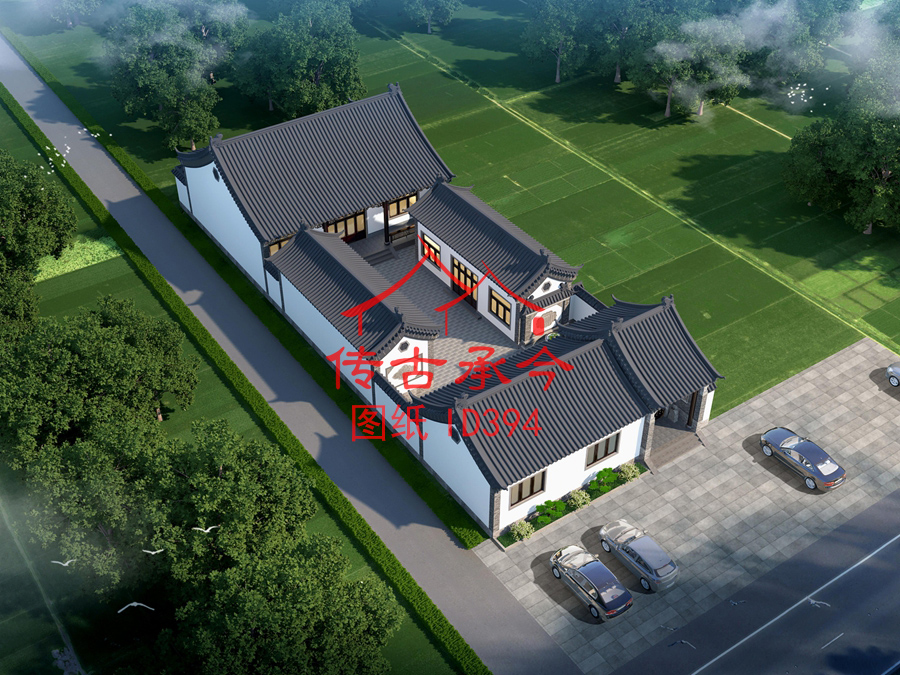 四合院一層設計圖及效果圖 