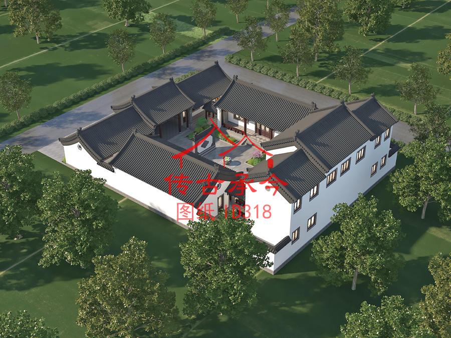 四合院主房效果圖