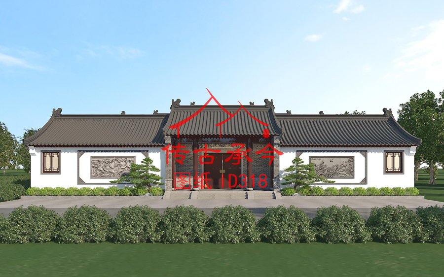 京派將軍門樓效果圖