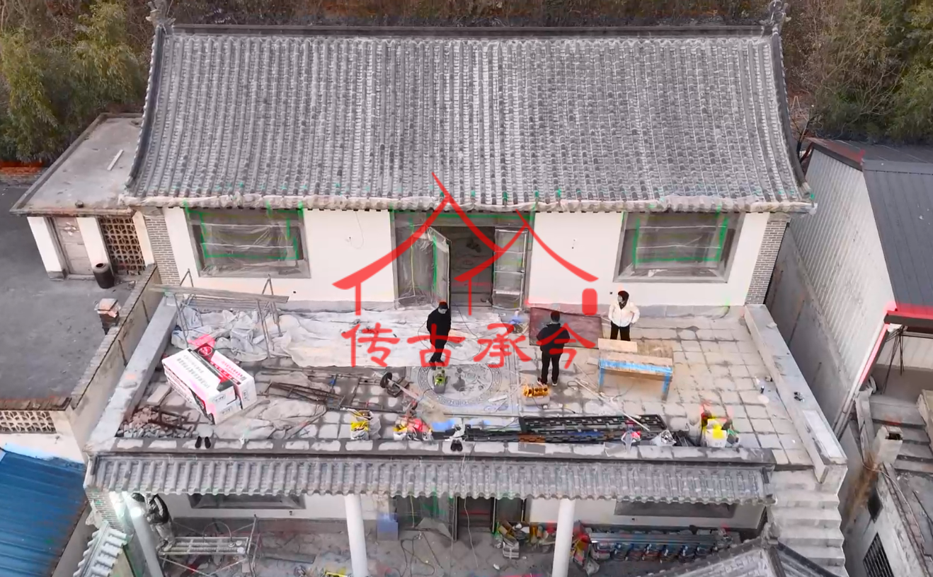 四合院鳥瞰效果圖